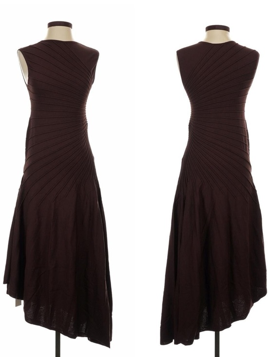 Commense Dresses & Skirts - Commense Chocolate Brown Asymmetrical Sleeveless Dress